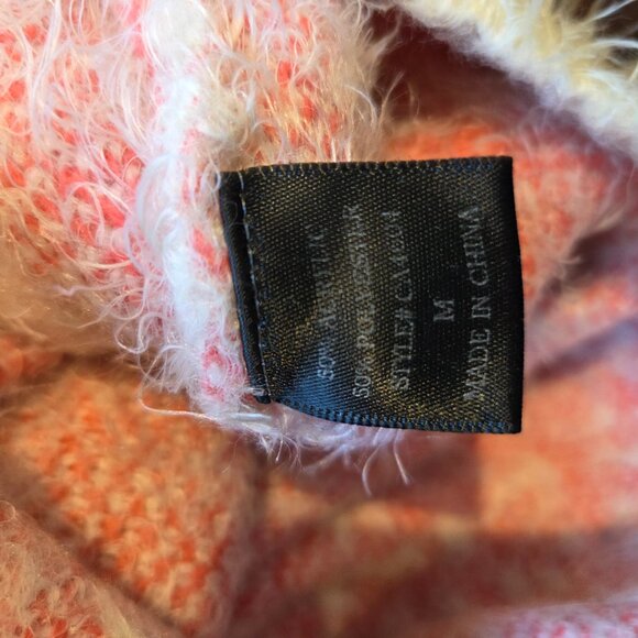 Vintage Morning Apple Fuzzy Sweater w/ Hearts - Picture 4 of 5